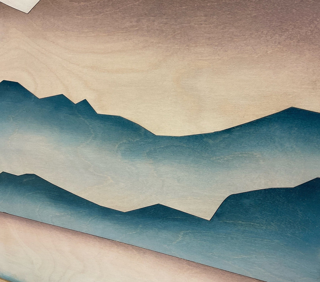 3-Piece Mountain and Forest Landscape Wood Wall Art Set - Vintage Adventures, LLC