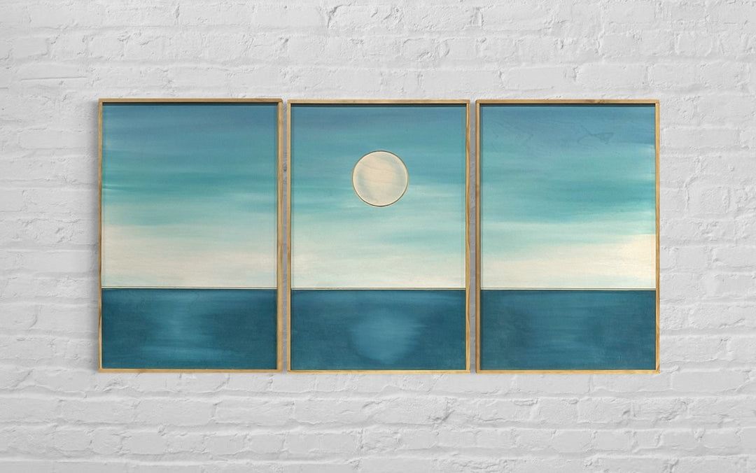 3-Piece Ocean Wood Wall Art Set - Vintage Adventures, LLC