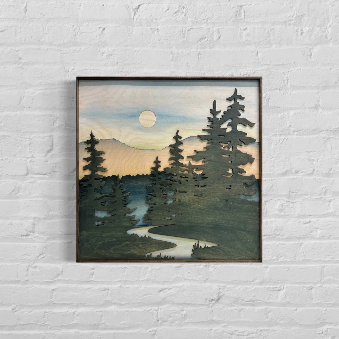 Forest Landscape Art - Vintage Adventures