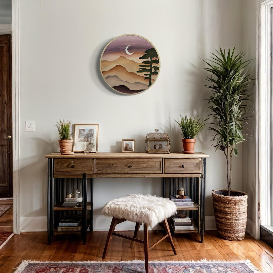 Round Wall Art - Vintage Adventures